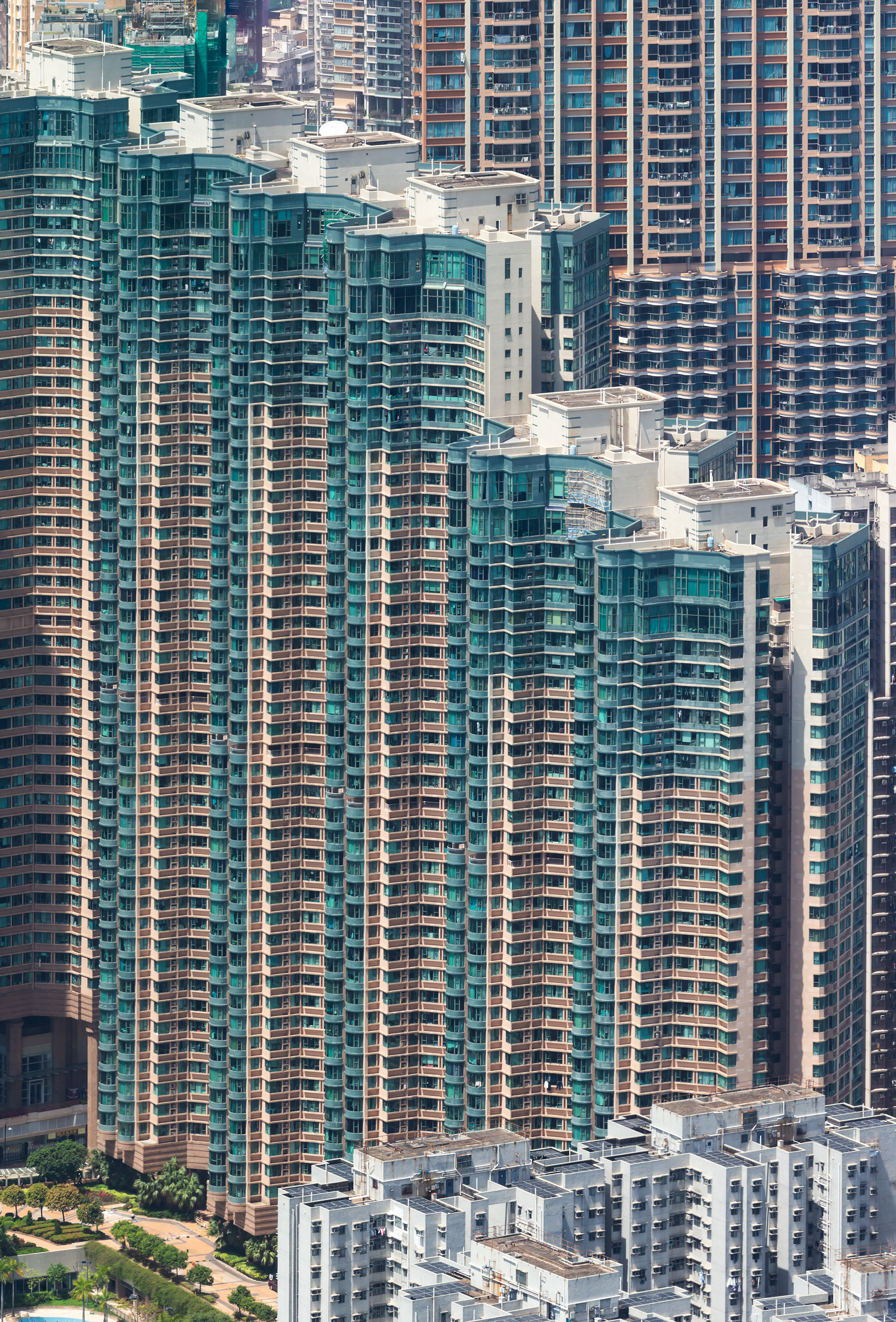 Park Avenue Towers 6-10, Hong Kong - View from International Commerce Centre. © Mathias Beinling